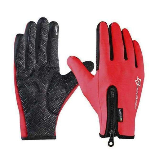 Planet Gates Red / L Anti-slip Snowboard Ski Gloves Thermal Waterproof Touch Sreen Skiing Gloves Snow Winter Bike Cycling Bicycle Gloves Men