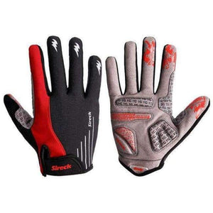 Planet Gates Red / L Cycling Gloves Long Finger Mountain Road Bike Gloves Padded Anti-shock Sport Bicycle Gloves Accessories Guantes Ciclismo