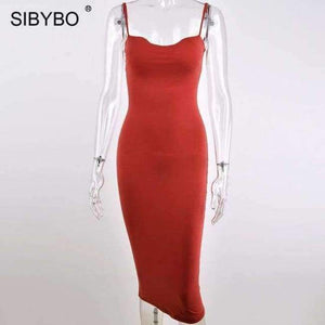 Planet Gates Red / L Double Layers Cotton Sexy Bodycon Dress Women Autumn Winter Backless Slim Elastic Push Up Bandage Party Dresses Vestidos