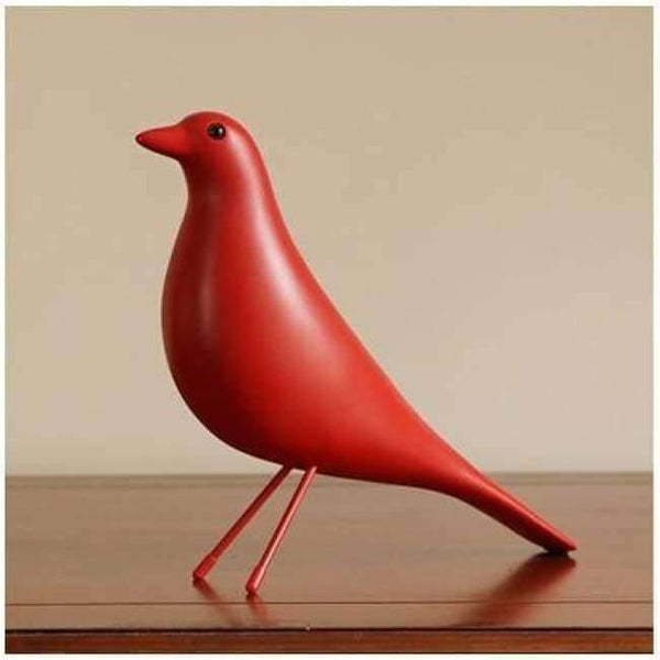 Planet Gates red / L Europe Resin Bird Figurine Home Furnishing Decoration Craft Wedding Christmas Gift Peace Dove Statue Home Office Mascot