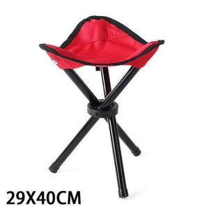 Planet Gates RED L Jeebel Portable Folding Chair Camping Foldable Stool Tripod Seat For Fishing Picnic Beach Seat Ultralight Outdoor Camp