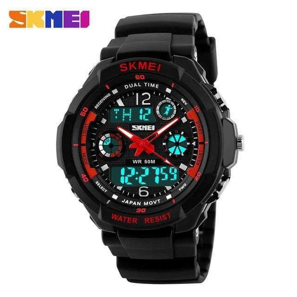 Planet Gates Red L Kids Watches Anti-Shock 5Bar Waterproof Outdoor Sport Children Watches Fashion Digital Watch Relogio Masculino 0931