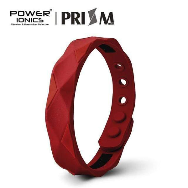 Planet Gates Red / L Power Ionics Prism 2000 Ions Titanium Germanium Wristband Bracelet Balance Energy Balance Human Body