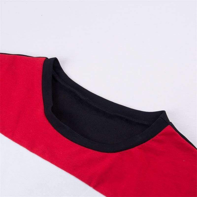 Planet Gates Red / L Sexy Two Piece Set Long Sleeve Crop Top And Mini Skirt Set 2 Piece Set Women 2018 Autumn Winter 2 Piece Outfits