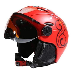 Planet Gates Red / L Skiing Helmet Integrally-molded PC+EPS CE Certificate Adult Ski Helmet Outdoor Sports Snowboard/Skateboard Helmet