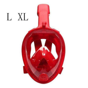 Planet Gates Red L XL Diving Mask Full Face Snorkeling Mask Underwater Anti Fog Snorkeling Diving Mask For Swimming Spearfishing Dive Men