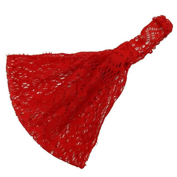 Lace Openwork Headband Ladies Elastic Hair Band Accessories Wide Stretchy Turban Women's Fashion Headwrap Bandana