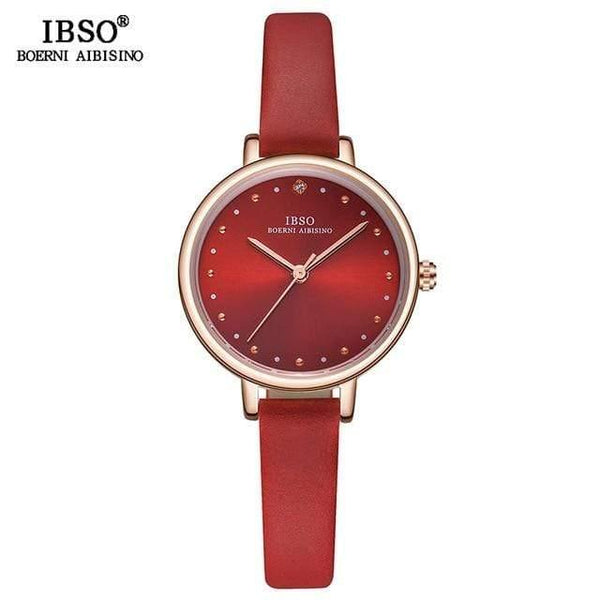 Planet Gates Red Ladies Quartz Watch Leather Strap Montre Femme Fashion Women Wrist Watches Relogio Feminino Female Clock