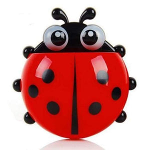 Planet Gates red ladybug Bathroom Products Sets Cartoon Ladybug Snails Toothbrush Toothpaste Holder Wall Sucker Suction Hook Tooth Brush Holder