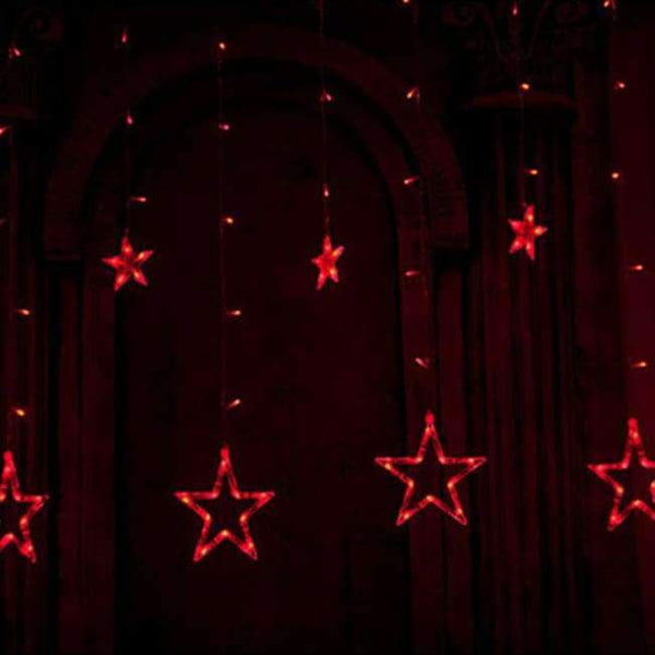 Planet Gates Red LAIMAIK AC110V or 220V Holiday Lighting LED Fairy Star Curtain String luminarias Garland Decoration Christmas Wedding Light 2M
