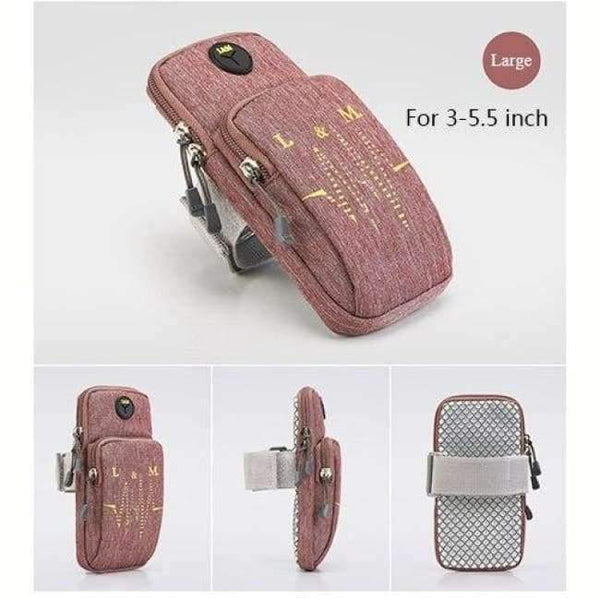 Planet Gates Red- Large IPhone X 8 7 Plus Case Arm Cell Phone Holder For Phone On Hand Tiske Sports Phone Pouch Universal for 3.5-6.7 Inches