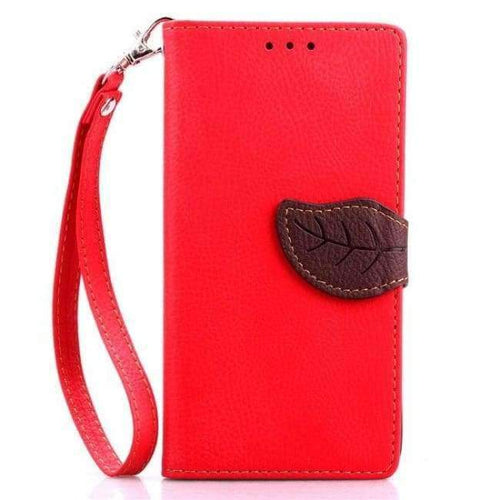 Planet Gates red Leaf Clasp PU Leather Lether Lather Flip Book Wallet Phone Case Cover For Samsung Sumsang Galaxy Galaxi Gelaksi Note 5