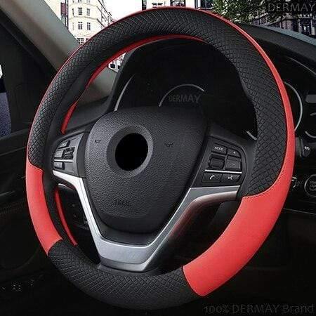 Leather Car Steering Wheel Cover Sport Anti-Slip for BMW E46 3 Series Tuning Funda Volante Auto Accessories