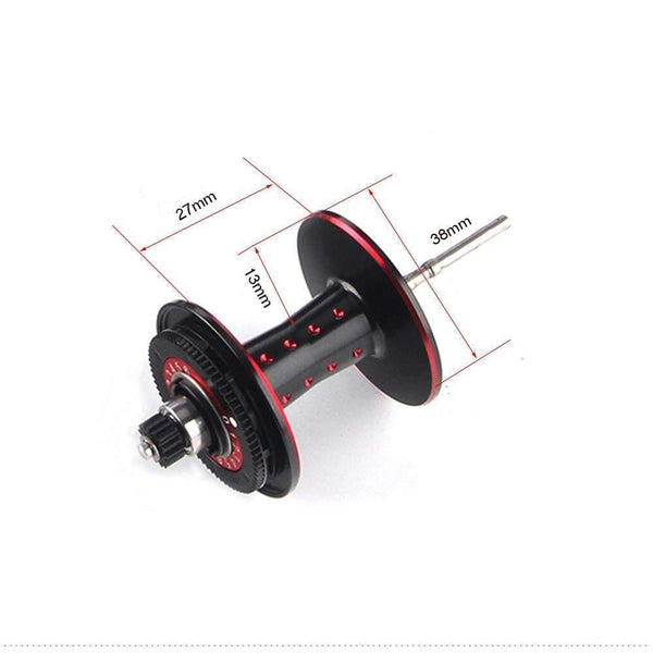 Planet Gates Red / Left Hand Retrieve Bait Casting Reel Big Game 13kg Max Drag Saltwater Fishing Reel 11+1 BB 7.1:1 Aluminium Alloy Body Jigging Fishing Reel