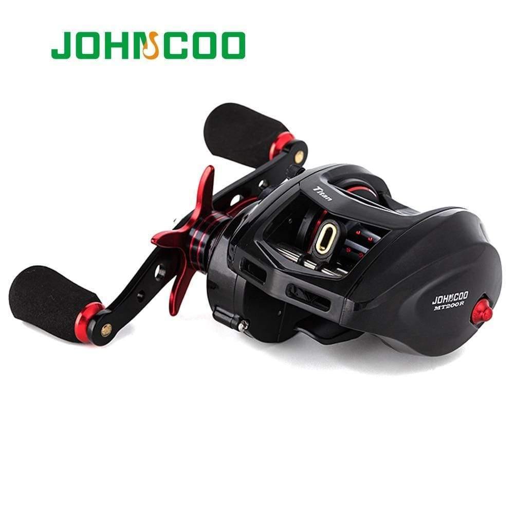 Planet Gates Red / Left Hand Retrieve Bait Casting Reel Big Game 13kg Max Drag Saltwater Fishing Reel 11+1 BB 7.1:1 Aluminium Alloy Body Jigging Fishing Reel