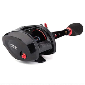 Planet Gates Red / Left Hand Retrieve Bait Casting Reel Big Game 13kg Max Drag Saltwater Fishing Reel 11+1 BB 7.1:1 Aluminium Alloy Body Jigging Fishing Reel
