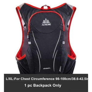 Planet Gates Red LXL BP Only Trail Running Backpack Outdoor Sports Hiking Camping Backpack 5L Marathon Running Hydration Vest Pack For 1.5L Water Bag