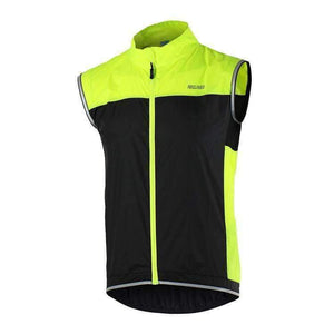 Arsuxeo Mens Cycling Vest With Reflective Stripe Windproof Outdoor Sports Sleeveless Jacket For Running Mtb Bike Bicycle Vest