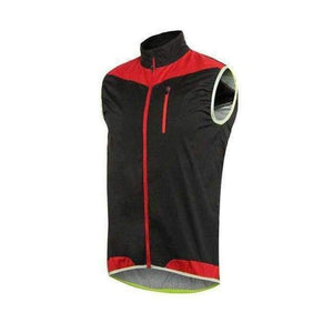Planet Gates Red / M ARSUXEO Men Women Cycling Vest Windproof Waterproof Running Vest MTB Bike Bicycle Reflective Clothing Sleeveless Cycling Jacket