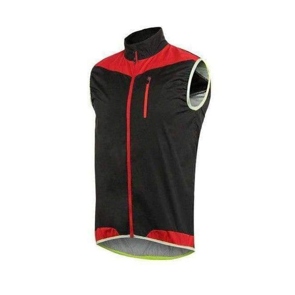 Planet Gates Red / M ARSUXEO Men Women Cycling Vest Windproof Waterproof Running Vest MTB Bike Bicycle Reflective Clothing Sleeveless Cycling Jacket