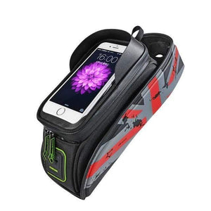 Planet Gates Red / M Bicycle Bike Bags Rainproof Touch Screen Cycling Top Front Tube Frame Bags 5.8/6.0 Phone Case Bike Accessories