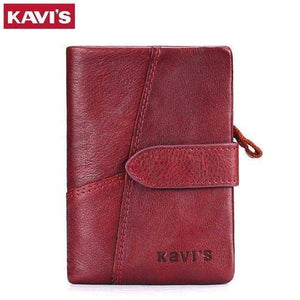 Planet Gates Red M / China Genuine Leather Women Wallet And Purses Coin Purse Female Small Portomonee Rfid Walet Lady Perse For Girls Money Bag