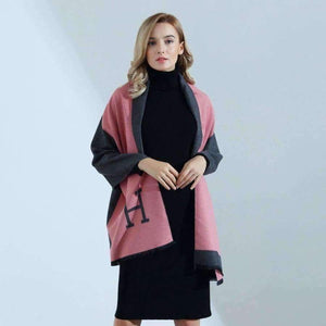 Planet Gates Red / M Fashion H Letter Womens Scarves Pareo Wraps Soft Warm Spring Autumn Cashmere Scarf Blankets Shawls Cloaks Free Shipping