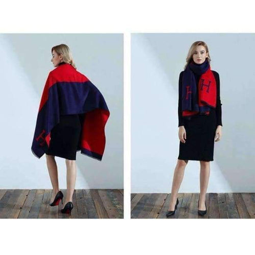 Planet Gates Red / M Fashion H Letter Womens Scarves Pareo Wraps Soft Warm Spring Autumn Cashmere Scarf Blankets Shawls Cloaks Free Shipping