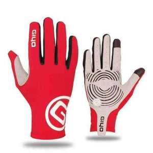 Planet Gates Red / M Full Finger Cycling Gloves MTB Bike Bicycle Gloves Lycra fabric Outdoor Sport Fitness Gloves Bike Accessories