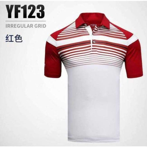 Planet Gates Red / M Golf Shirt Men Sports POLO Shirt Turn-down Collar Jersey Anti Sweat Comfortable Good Elastic Summer Shirt
