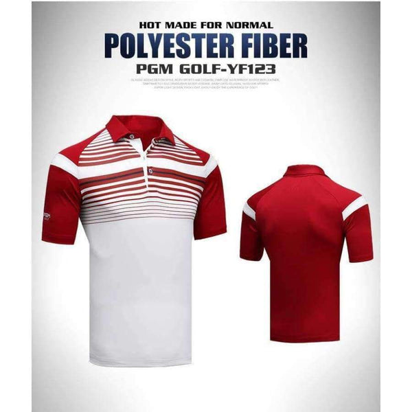 Planet Gates Red / M Golf Shirt Men Sports POLO Shirt Turn-down Collar Jersey Anti Sweat Comfortable Good Elastic Summer Shirt