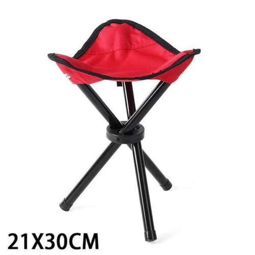 Planet Gates RED M Jeebel Portable Folding Chair Camping Foldable Stool Tripod Seat For Fishing Picnic Beach Seat Ultralight Outdoor Camp