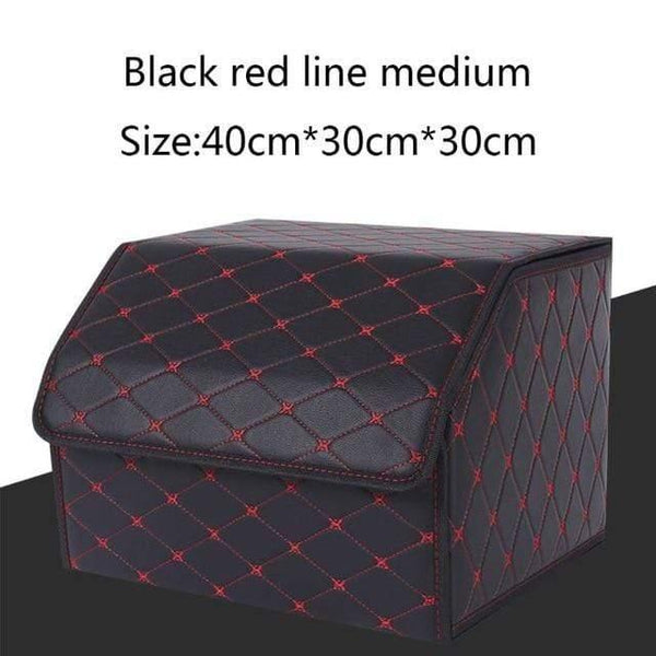 Planet Gates Red M Multipurpose Collapsible Car Trunk Storage Organizer With Lid Portable Car Storage Box Car Trunk Organizer