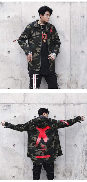 Planet Gates Red / M Patchwork Camouflage Men Bomber Jacket Coat Autumn  Pilot Flight Biker Jacket Men