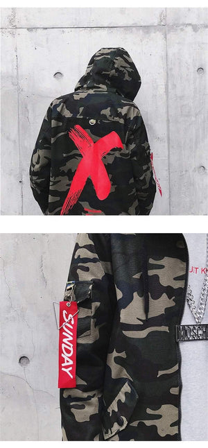 Patchwork Camouflage Men Bomber Jacket Coat Autumn  Pilot Flight Biker Jacket Men - Planet Gates