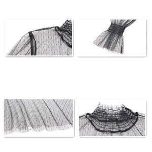 Planet Gates Red / M Sexy 3 Piece Sets European Mesh Blusa + Velvet Cami + Velvert Skirts Fashion Women Sets 2018 Autumn New