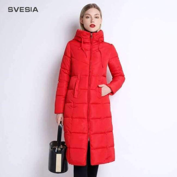 Planet Gates Red / M Winter Jackets Coats Women's Long Warm Thickening Hooded Parka Female Befree Outerwear Coats Vintage Parks Jaqueta Feminina