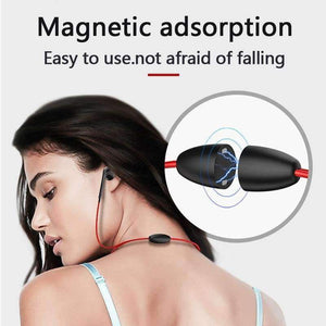 Planet Gates Red Magnetic Bluetooth Headset  Earphone Sport Running Headphone Bluetooth Earpiece With Mic Stereo Earbuds For all phone