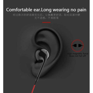 Planet Gates Red Magnetic Bluetooth Headset  Earphone Sport Running Headphone Bluetooth Earpiece With Mic Stereo Earbuds For all phone