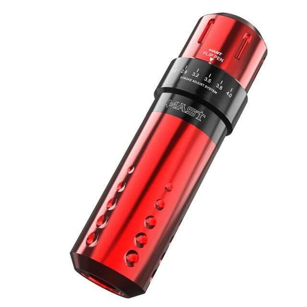 Planet Gates Red Mast Adjustable Stroke Permanent Makeup Tattoo Pen Machine RCA Interface Professional Coreless Motor Tattoo Rotary Machine