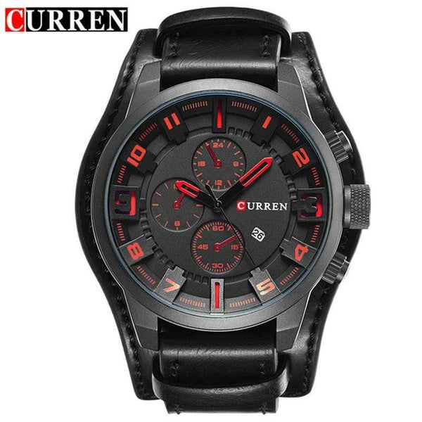 Planet Gates red Men's Watches Top Brand Luxury Fashion&Casual Business Quartz Watch Date Waterproof Wristwatch Hodinky Relogio Masculino