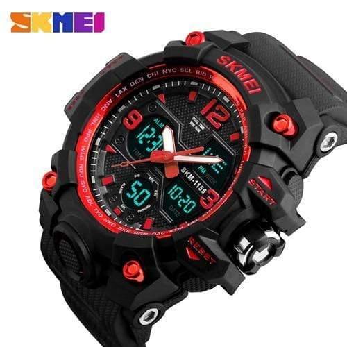 Planet Gates Red Men Watches Military Sports Watch Men Top Brand Luxury  Men's Quartz Digital Casual Outdoor 50M Waterproof Wrist Watch