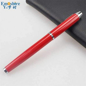 Planet Gates Red Metal Ballpoint Pen Office & School Supplies Stylus Pens Pencils Writing Supplies Roller Ball Point Pens Nice Gift P416