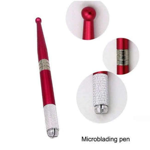 Planet Gates Red Microblading Pen Sterilized Packing Professional Manual Tatoo Eyebrow Pens Tebori Tools For Microbalding Tattoo Guns 3d
