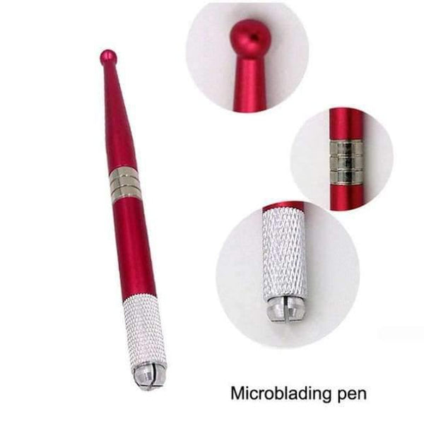 Planet Gates Red Microblading Pen Sterilized Packing Professional Manual Tatoo Eyebrow Pens Tebori Tools For Microbalding Tattoo Guns 3d