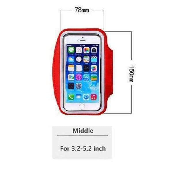 Planet Gates Red Middle Armband Hand Bag Case For iPhone 7 6 Cloth Gym Running Pouch Arm Band For iPhone 7 7s Plus Tiske Mobile Phone Holder Bag