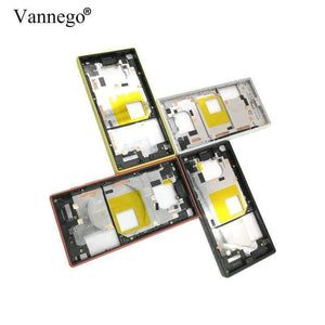 Planet Gates Red Middle frame For Sony Xperia Z5 Compact E5803 E5823 case Replacement parts Housing Metal With Dust Plug And Adhesive