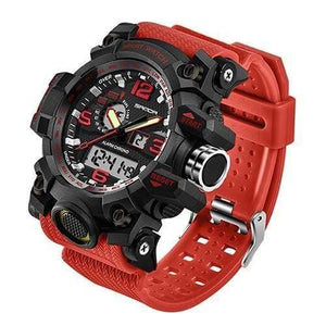 Planet Gates Red Military Men's Watches Top Brand Luxury Waterproof Sport Watch Men S Shock Quartz Watches Clock Relogio Masculino