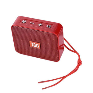 Planet Gates red Mini Speaker TG166 Portable Music Player With FM Radio Bluetooth Speakers Subwoofer Outdoor Can Be Hands-free Calling