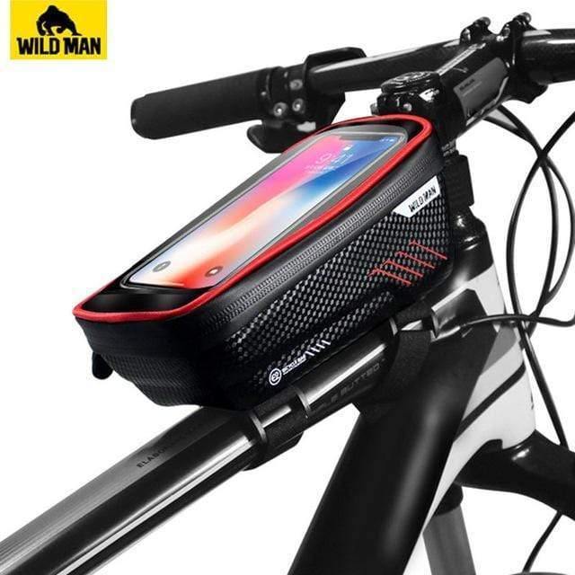Planet Gates Mountain Bike Bag Rainproof Waterproof Mtb Front Bag 6.2inch Mobile Phone Case Bicycle Top Tube Bag Cycling Accessories